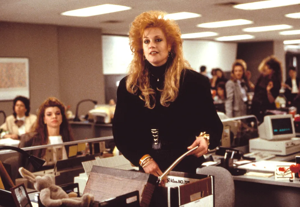 Melanie Griffith as Tess McGill in Working Girl.