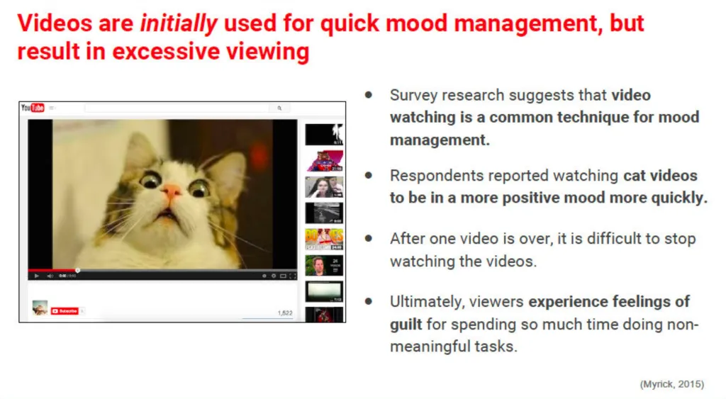 A internal YouTube presentation discussed how it was 