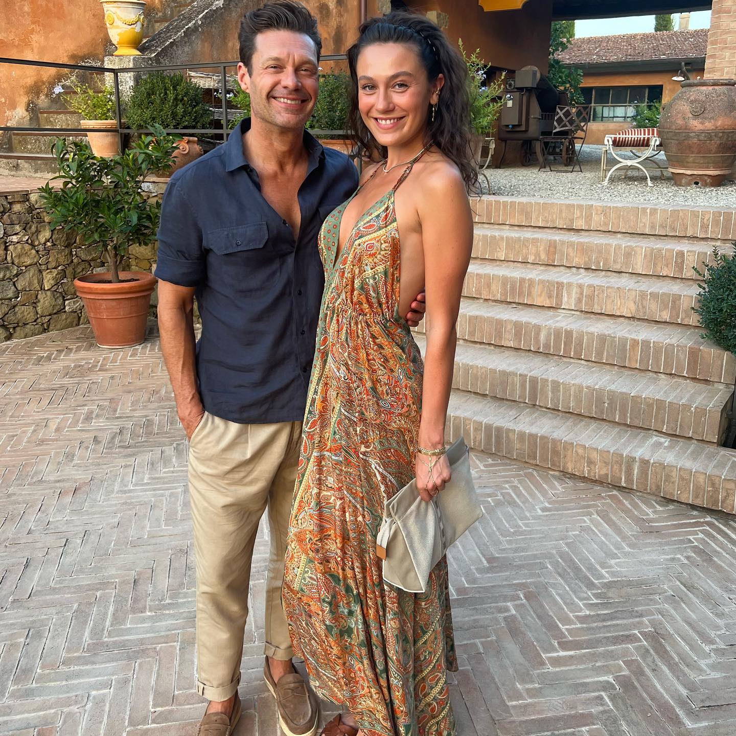 Ryan Seacrest with his ex Aubrey Paige