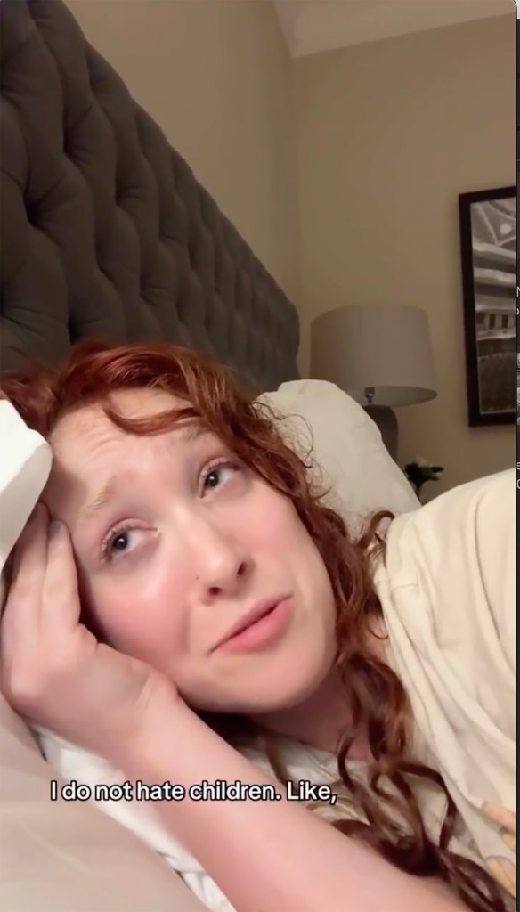 Chappell Roan on a pillow in bed saying