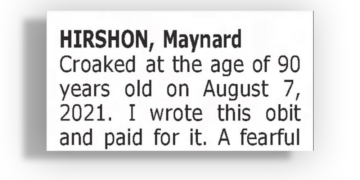 Offbeat Obituaries Honor Loss With Levity (and Brutal Honesty)