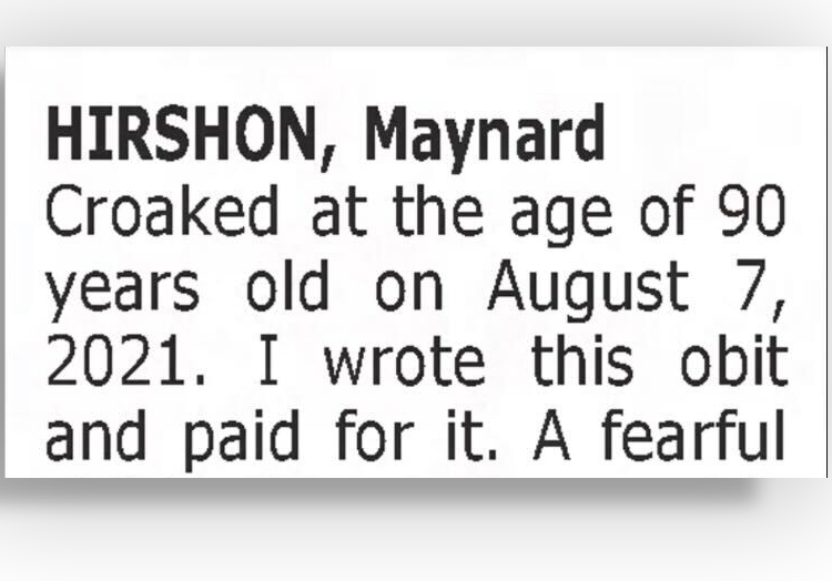 Offbeat Obituaries Honor Loss With Levity (and Brutal Honesty)