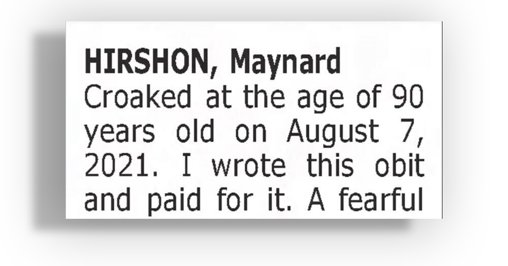 Offbeat Obituaries Honor Loss With Levity (and Brutal Honesty)