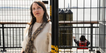 A Fence Blocks a Famous View of New York Harbor