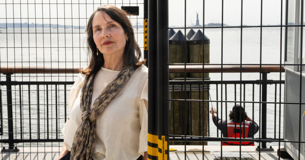 A Fence Blocks a Famous View of New York Harbor