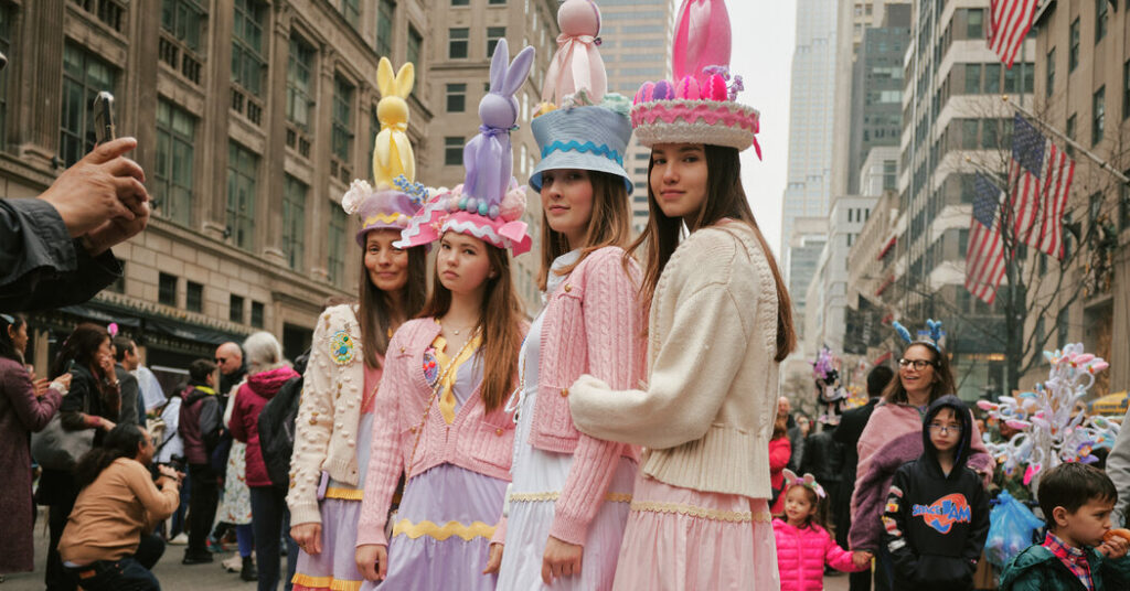 Gray Skies but Pastels Aplenty at the Easter Parade