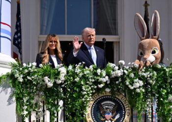 Between Easter Eggs and Bunny Hops, Trump Talks of War and Autopens