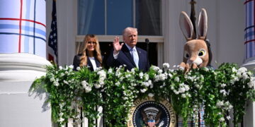 Between Easter Eggs and Bunny Hops, Trump Talks of War and Autopens