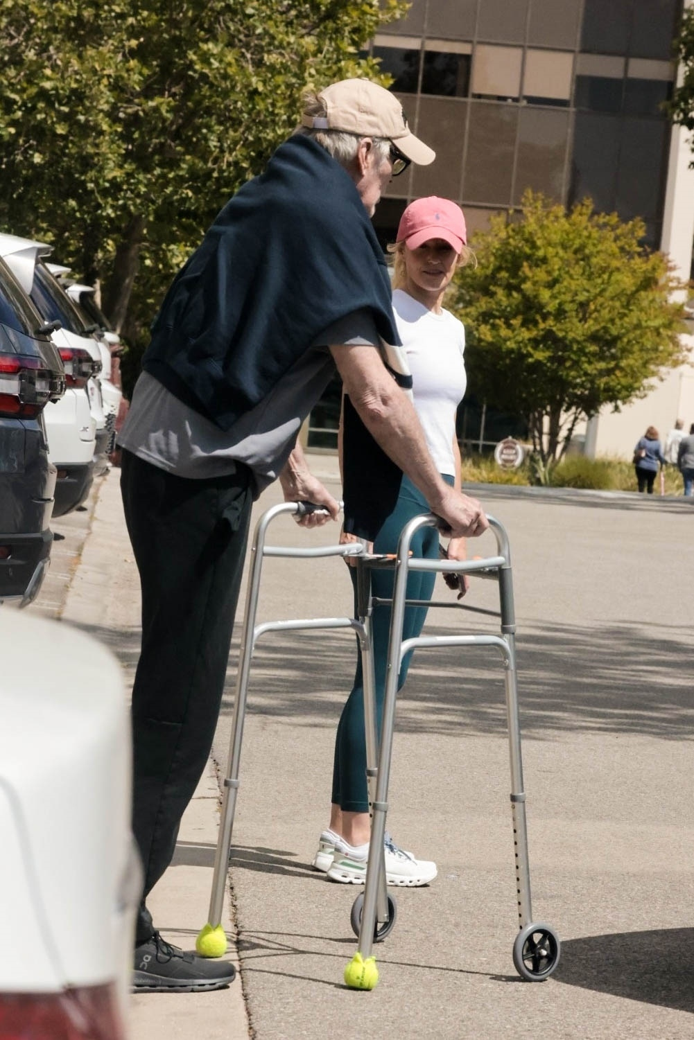 David Hasselhoff and wife Hayley Roberts on a rare outing on Wednesday, April 22