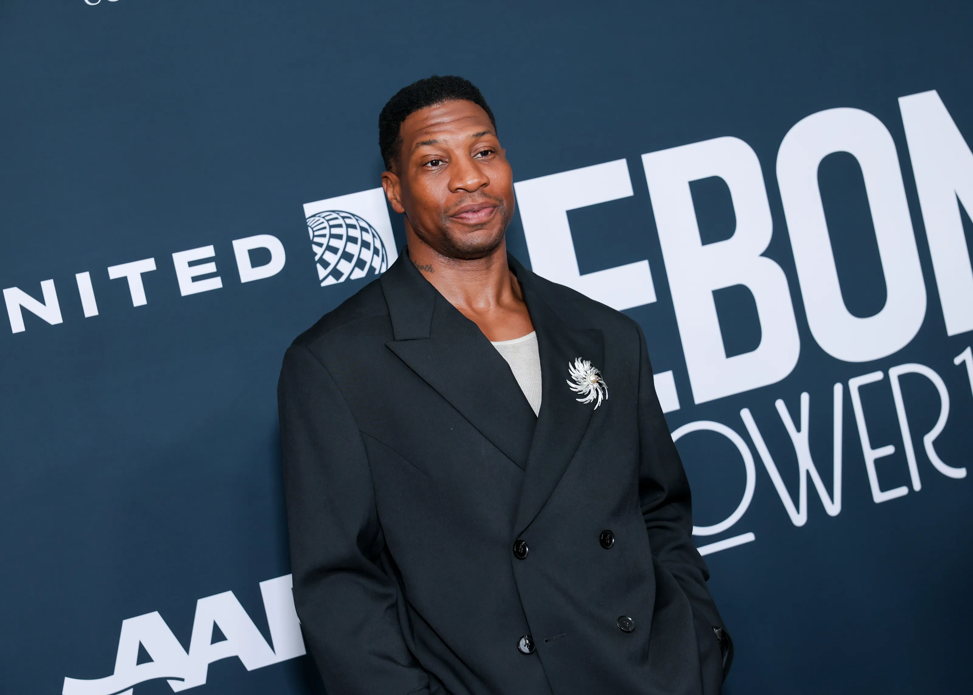 Jonathan Majors at the EBONY Power 100 Gala.