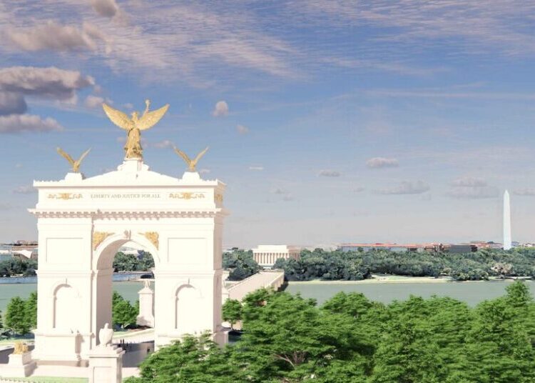Officials Release Design for 250-Foot Arch in Washington, as Trump Seeks Another Imprint