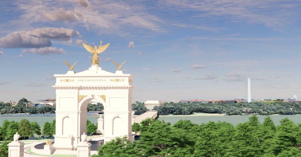 Officials Release Design for 250-Foot Arch in Washington, as Trump Seeks Another Imprint