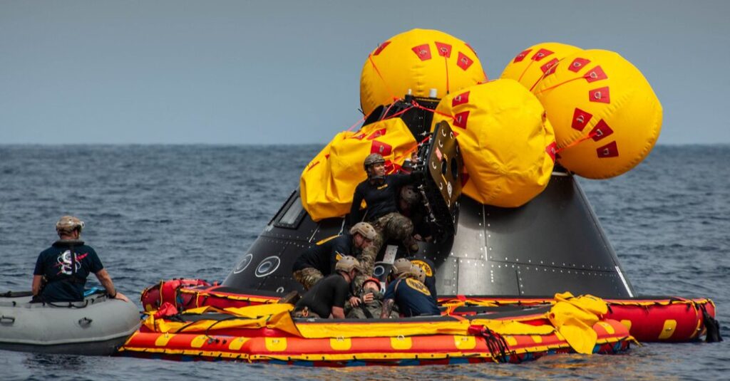 After Splashdown, Bring in the Navy Divers