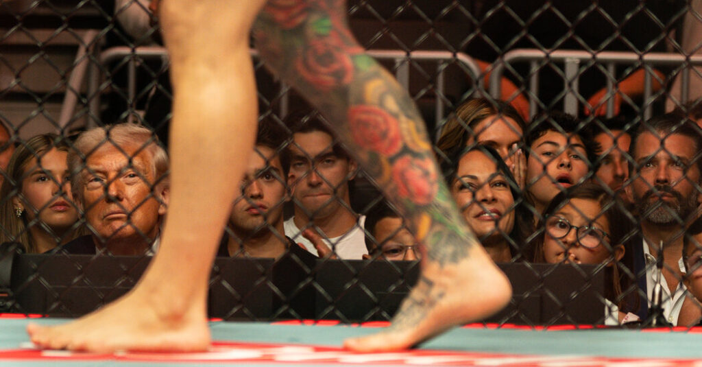 Trump Was Watching a U.F.C. Fight in Miami While Iran Talks Collapsed