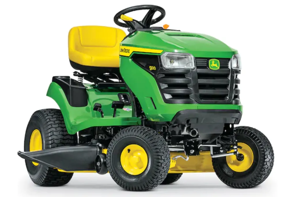 John Deere Hydrostatic Riding Lawn Mower, green and yellow