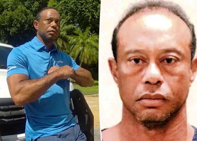 Tiger Woods looks somber in newly released mugshot after DUI arrest