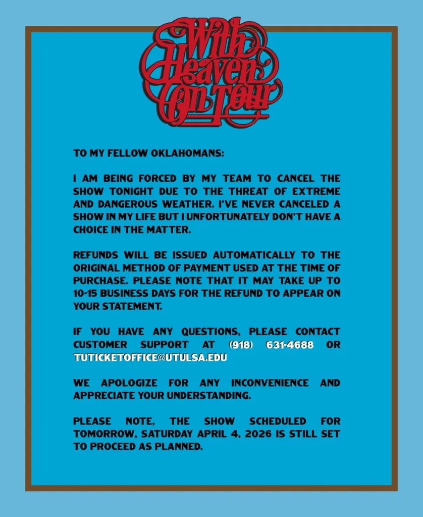 An announcement from