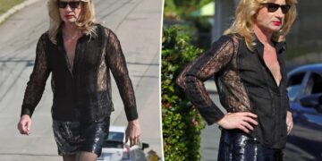 Iconic ‘90s TV megastar unrecognizable as he steps into character in sequin skirt and blond wig for new role