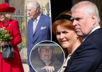 Ex-Prince Andrew and Sarah Ferguson excluded from royal family’s Easter gathering amid Epstein scandal