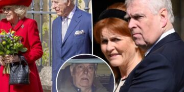 Ex-Prince Andrew and Sarah Ferguson excluded from royal family’s Easter gathering amid Epstein scandal