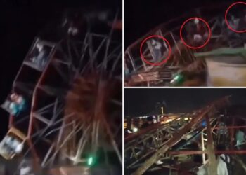 Terrifying video shows packed Ferris wheel collapsing, wounding dozens of riders