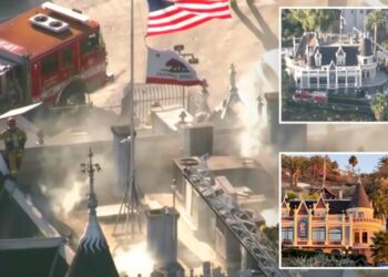 Hollywood’s iconic Magic Castle catches fire as responders battle to save venue