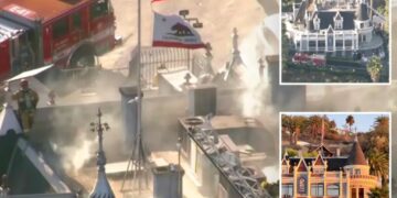 Hollywood’s iconic Magic Castle catches fire as responders battle to save venue