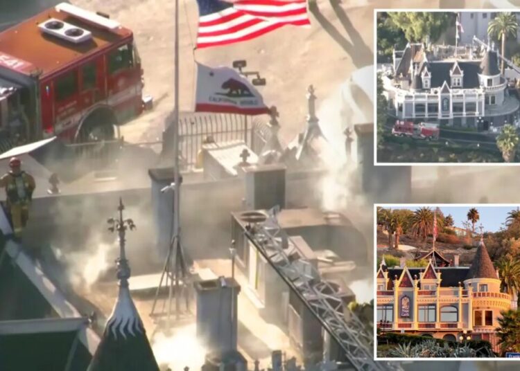 Hollywood’s iconic Magic Castle catches fire as responders battle to save venue