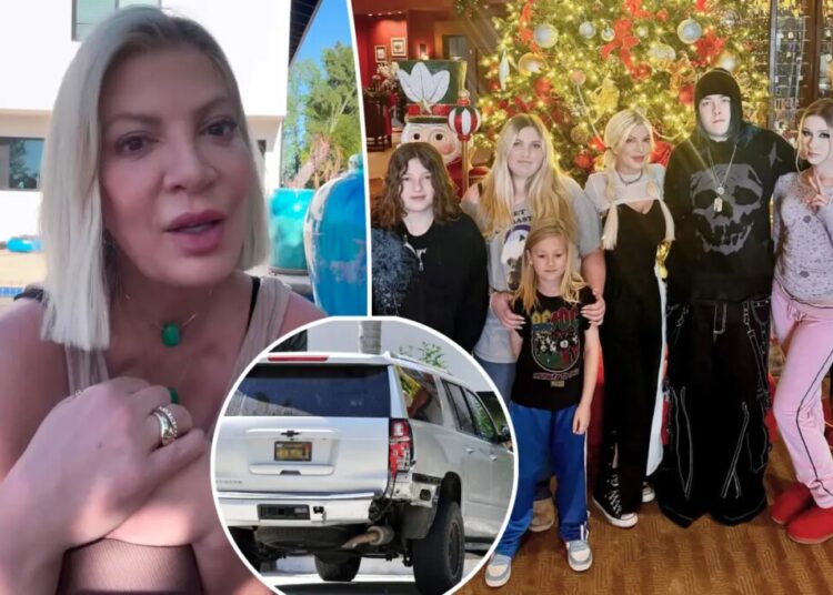 Tori Spelling breaks her silence, details terrifying car crash that sent 7 kids to hospital