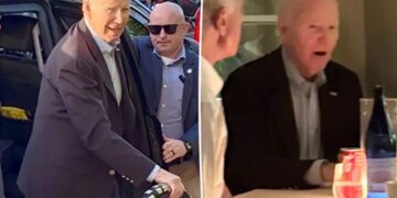 Ailing Joe Biden surfaces for dinner at scene-y Santa Monica restaurant
