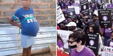 Horrifying picture of heavily pregnant young girl has outraged entire South Africa — as country endures severe child maternity crisis