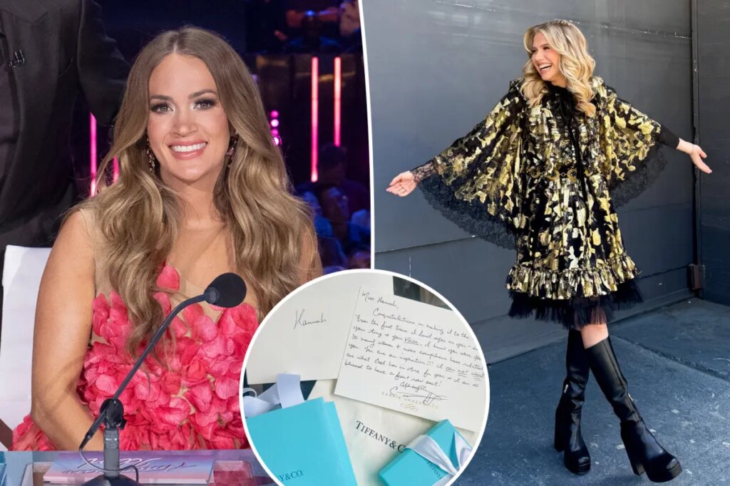 Carrie Underwood surprises ‘American Idol’ contestant with Tiffany jewelry and handwritten note