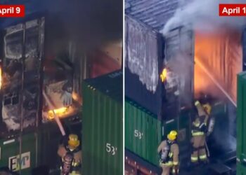 Amazon targeted in suspected LA arsons as packages left toasted