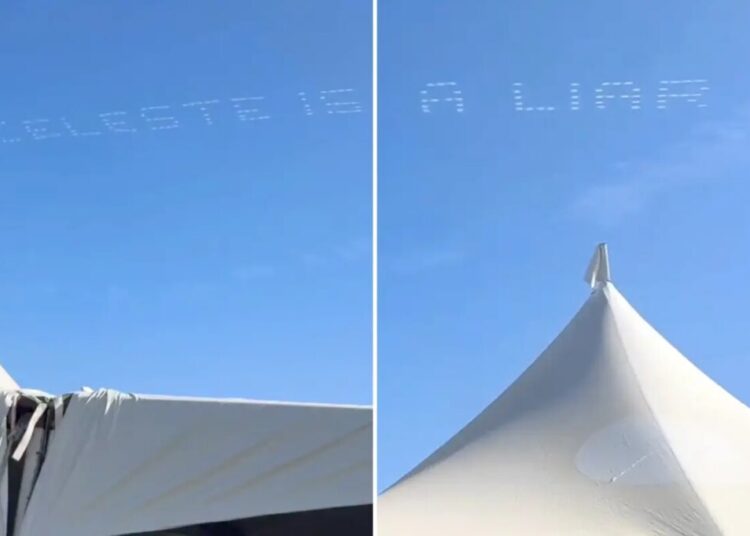 Vile ‘Celeste is a liar’ sky message appears above Coachella after D4vd’s arrest for murder
