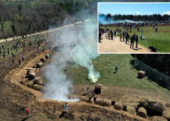 Tear gas, pepper spray and arrests as protesters try to storm a Wisconsin beagle lab