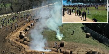 Tear gas, pepper spray and arrests as protesters try to storm a Wisconsin beagle lab