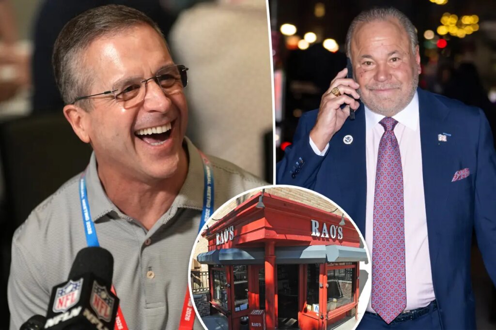 Andrew Murstein and Bo Dietl welcome new Giants head coach John Harbaugh to the city with special dinner