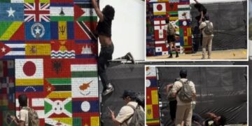 Instant karma for Coachella activist who tried to tear down Israeli flag