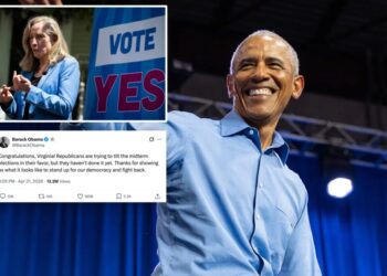 Obama ripped for congratulating Virginia for ‘standing up for Democracy’ after gerrymander vote: ‘What a farce’   