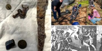 Revolutionary War artifacts discovered at site of infamous colonial American heist