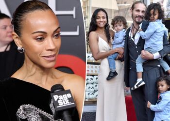 Zoe Saldaña on the challenges of raising 3 sons: ‘Men are delicate flowers’