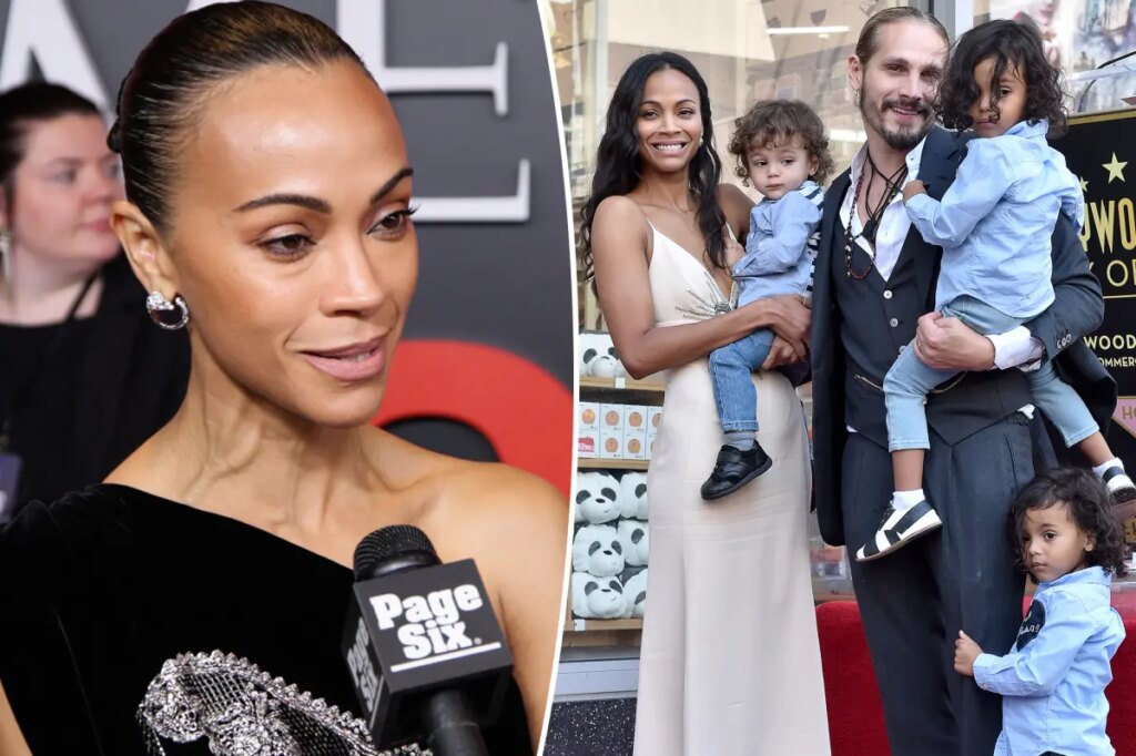 Zoe Saldaña on the challenges of raising 3 sons: ‘Men are delicate flowers’