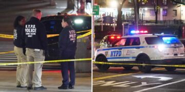 NYPD cop opens fire on career criminal who shot man outside NYC store in ambush-style attack