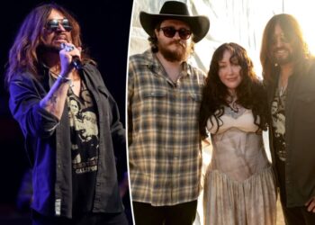 Billy Ray Cyrus reunites with kids Noah and Braison Cyrus for rare family performance at Stagecoach