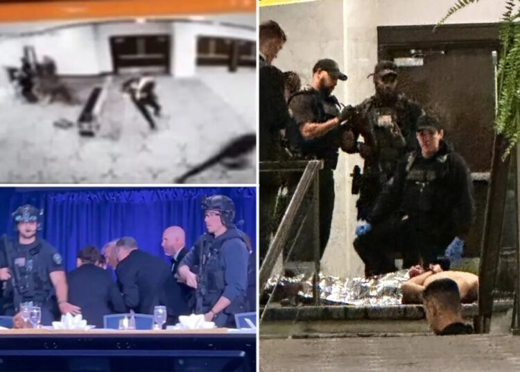 Dramatic video shows gunman trying to rush past security at White House Correspondents’ Dinner