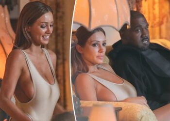 Bianca Censori spills out of bodysuit during date night with Kanye West