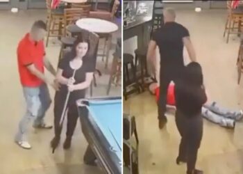 Viral video of man knocking out drunk creep who groped his wife at bar divides the internet