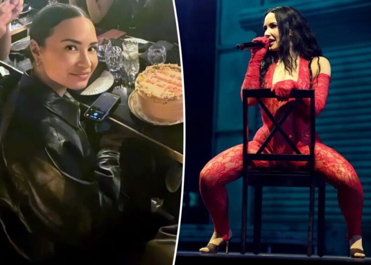 Inside Demi Lovato’s celebration for her sold out Madison Square Garden show