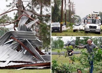 Thunderstorms tear through Texas, leaving 2 hospitalized as winds rip roofs off homes