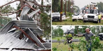 Thunderstorms tear through Texas, leaving 2 hospitalized as winds rip roofs off homes